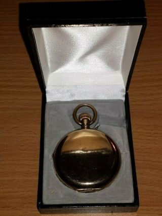1903 Pocket Watch Gold Filled Dennison Full Hunter Case With Waltham Movement