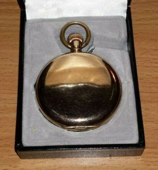 1903 Pocket Watch Gold Filled Dennison Full Hunter Case with Waltham Movement 2