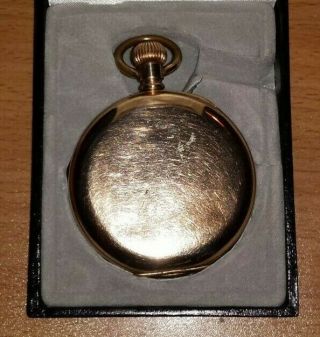 1903 Pocket Watch Gold Filled Dennison Full Hunter Case with Waltham Movement 3