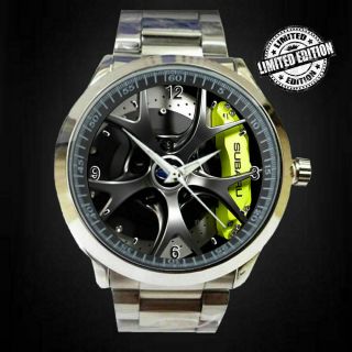 - Subaru - Impreza - Wrx - Wheel - Steering - Spedometer - Sport Metal Watch