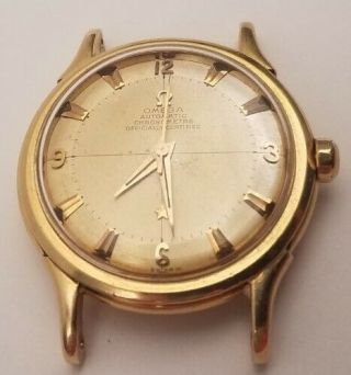 Rare Omega " No Name " Constellation 18k Solid Gold Wrist Watch W/observatory