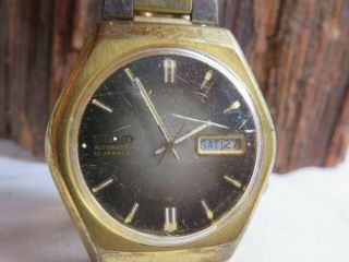 Scarce 1977 Seiko Automatic 17 Jewel Day Date Wrist Watch 7009 - 8069 Rp7