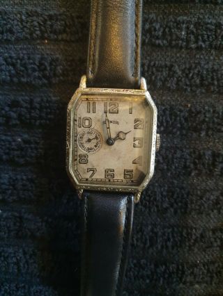Antique Illinois 1920 Gold Watch Good Order.