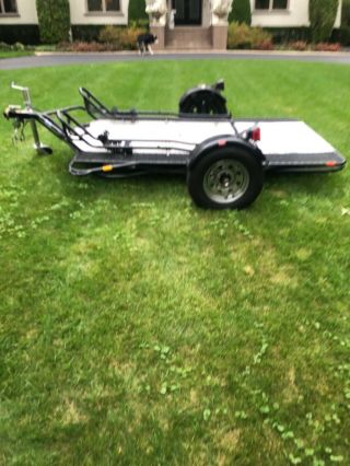 2014 Kendon 2 Up Motorcycle Trailer Stands Upright When Not In Use