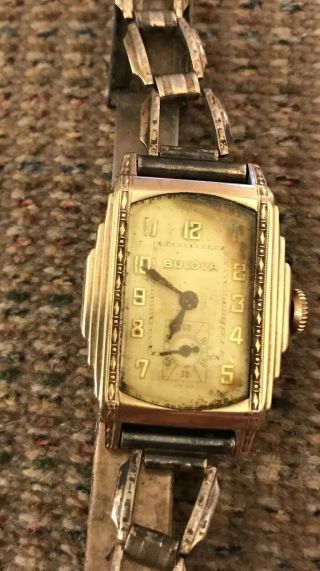 Vintage Bulova Mens Wrist Watch 154355