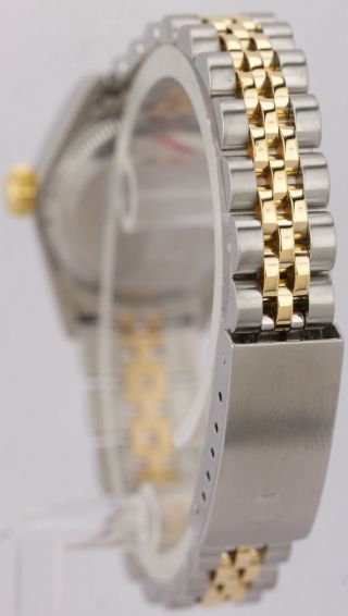 Ladies Rolex Oyster Perpetual 24mm Silver Patina 67193 Two - Tone Jubilee Watch 5