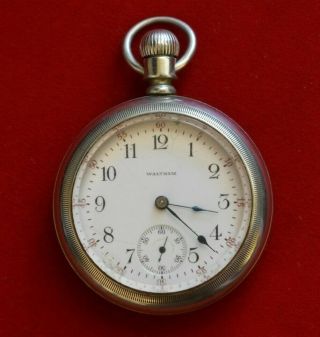 Waltham Model 1883 18s 7 Jewel Pocket Watch Circa 1904 Running
