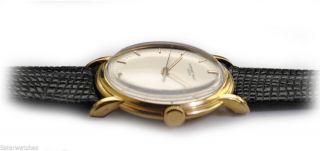 Vintage 50 ' s Audemars Piquet 18k Gold Fancy Case Men ' s Dress Watch Rare 3