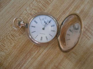 Antique 14k Gold Filled Waltham Pocket Watch 10179115 Yr 1900