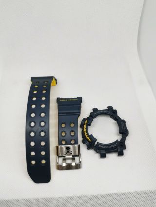 Replacement Carbon Fiber Band And Bezel For Casio G Shock Frogman Gwf - D1000nv