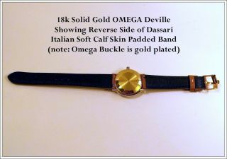 Pristine 1969 Omega 18k SOLID GOLD DeVille Men Watch 565 Cal,  Quick Set,  Boxes 8
