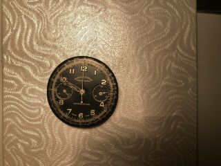 Rolex Chronograph Vintage Rare Valjoux 23 Movement With Black Dial