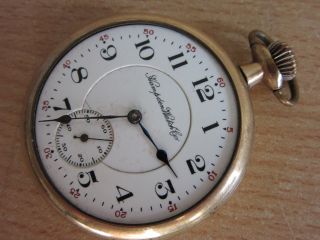 Antique 1913 Hampden Watch Co 10k Rgp Pocket Watch 108