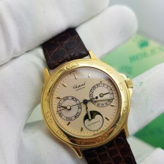 Chopard 18K Solid Gold Automatic Moonphase 33 mm Ref: 36/1162 8