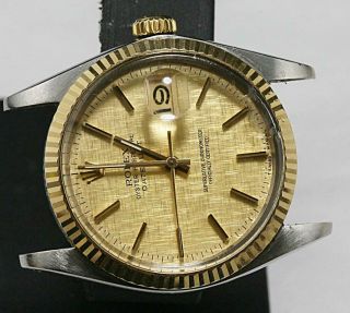 ROLEX Datejust Ref16013 18K/SS Quick Set Cal 3035 Automatic.  1 Extra crystal 5
