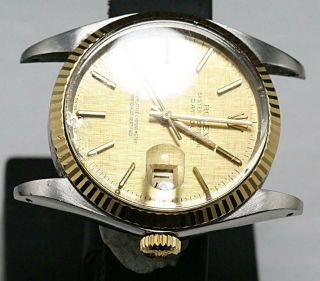 ROLEX Datejust Ref16013 18K/SS Quick Set Cal 3035 Automatic.  1 Extra crystal 9