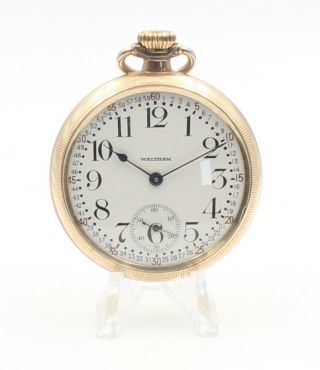 Waltham Crescent St.  21 Jewel Size 16s Montgomery Dial Pocket Watch - Nr 6734