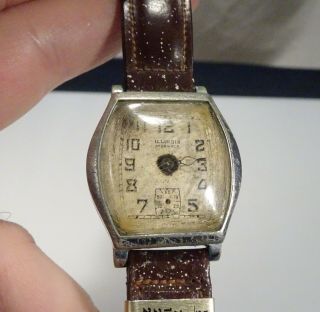 Vintage Illinois 17j Watch Repair Or Parts - 57492