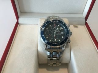 Omega Seamaster 300 Professional Chronograph Watch,  Boxed,  Book,  Cards,  2225.  80. 7