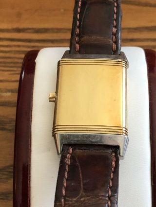 JAEGER - LECOULTRE REVERSO 18k GOLD & STAINLESS STEEL TWO TONE WATCH 3