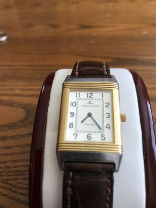 JAEGER - LECOULTRE REVERSO 18k GOLD & STAINLESS STEEL TWO TONE WATCH 8