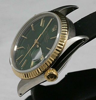 ROLEX Datejust Ref 16013 18K/SS Quick Set Cal 3035 Automatic.  Sapphire Crystal 7