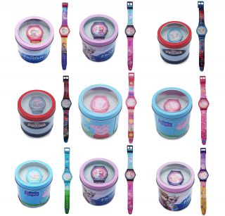 Boys & Girls Disney Tv Character Time Wrist Watch Tin Box Gift Idea