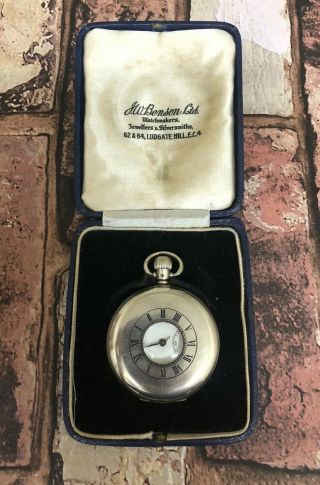 J W Benson Silver Pocket Watch As Seen.
