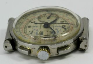 Vintage Universal Geneve Compur Chronograph Wristwatch Cal.  285 FOR REPAIR NR 4