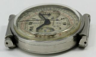 Vintage Universal Geneve Compur Chronograph Wristwatch Cal.  285 FOR REPAIR NR 5