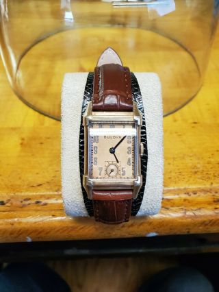 Vintage Bulova 7ak 21 Jewel Mans Watch 14k Gold Filled