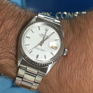 Rolex Datejust Ref 1601 vintage Automatic Steel Mens 36mm 1970 ' s watch 8