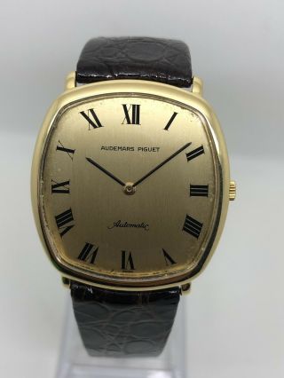 Vintage Rare Audemars Pigeut Automatic 18k Solid Gold Very Thin 3