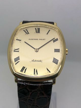 Vintage Rare Audemars Pigeut Automatic 18k Solid Gold Very Thin 4
