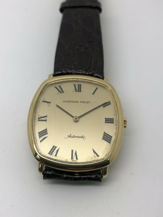 Vintage Rare Audemars Pigeut Automatic 18k Solid Gold Very Thin 5