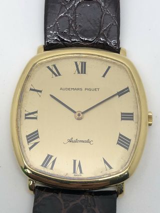 Vintage Rare Audemars Pigeut Automatic 18k Solid Gold Very Thin 6