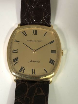 Vintage Rare Audemars Pigeut Automatic 18k Solid Gold Very Thin 7