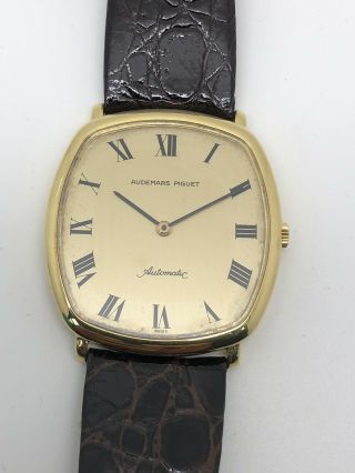 Vintage Rare Audemars Pigeut Automatic 18k Solid Gold Very Thin 8