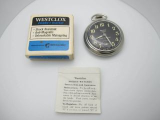 Vintage Westclox Scotty Hand Wind Mechanical Pocket Watch (b559) Made In Usa
