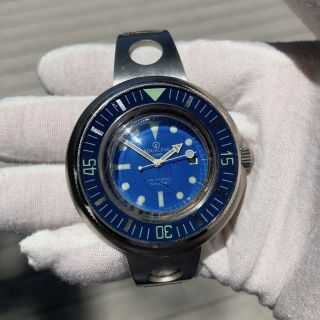Vintage Aquadive 1000 Blue Stainless Steel Automatic Diving 50mm Wristwatch 3