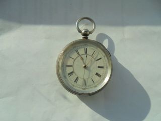 Silver Center Seconds Fusee Pocket Watch Fillans And Sons Huddersfield 1860 - 70s