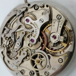 Vintage Rolex chronograph movement valjoux 23 ? 22 ? dial hands running rare 5