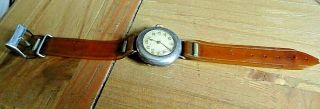 Vintage Antique 1918 Trench Military Style Wrist Watch Ww1 Silver.  925