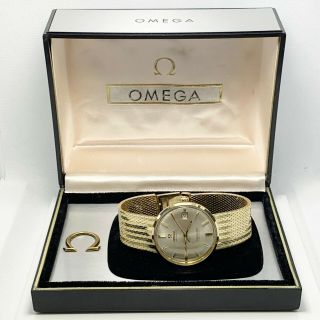 Vintage 14k Gold Omega Seamaster Deville Automatic Watch (4873)