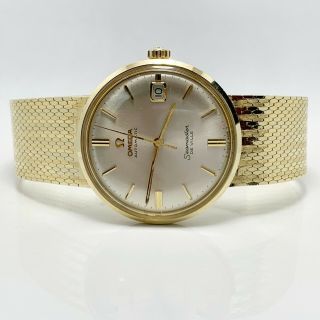 Vintage 14k Gold Omega Seamaster DeVille Automatic Watch (4873) 2