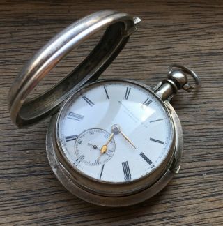 Antique Hallmarked Sterling Silver Pair Case Pocket Watch - REPAIRS 3