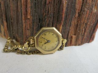 Art Deco Bulova American Standard Gold Filled Ladies Pocket Wrist Watch Rp12
