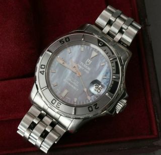 Rolex Tudor Hydronaut 89190 Boxes Paperwork Rare Blue Pearl Dial Stainless Steel