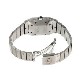 Cartier Santos 18k Gold Stainless Steel Automatic Date Men ' s Wrist Watch 3