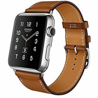 Apple Watch Band Strap 42mm 44mm Series 1 2 3 4 Cowhide Leather Brown